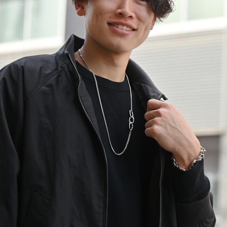 シルバーチェーンネックレス