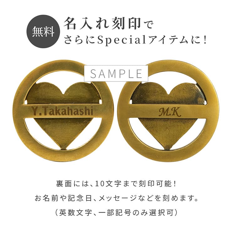 ブラスビンテージ仕上げゴルフマーカー